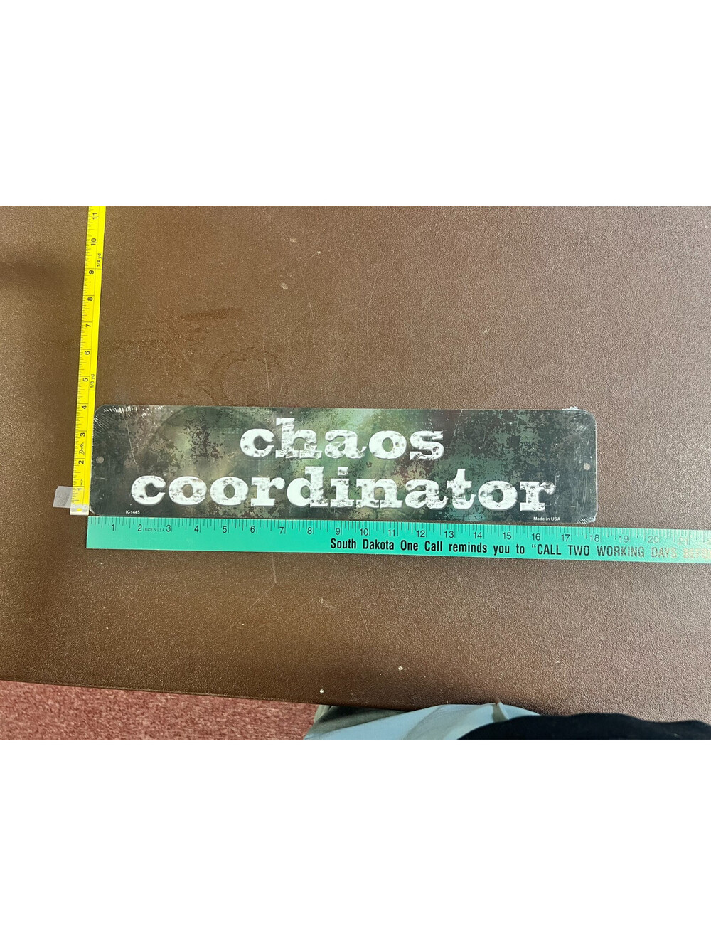 Chaos Coordinator 4x18 Aluminum Metal Sign Funny Office Mom Teacher Gift